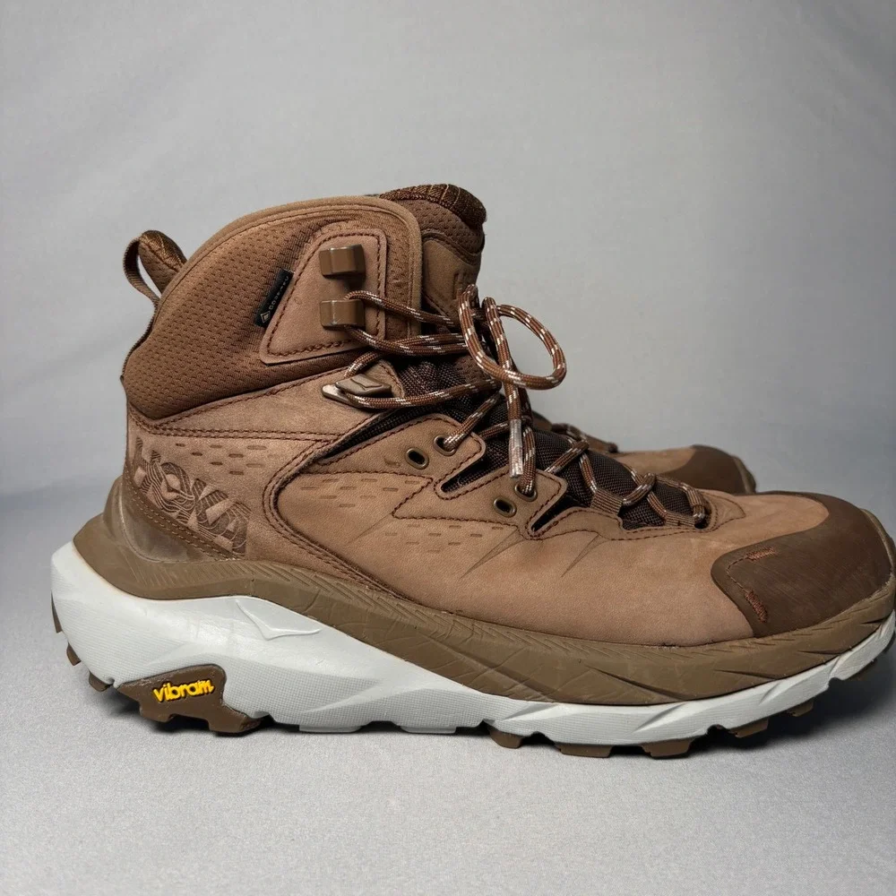 Hoka Anacapa Mid GTX Brown Gore-Tex Waterproof Hiking Boots Mens 8.5 1122018
